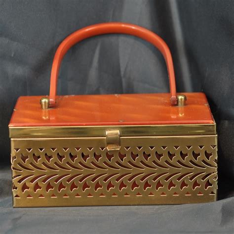 1950's metal box purses|1950s Handbags and Purses .